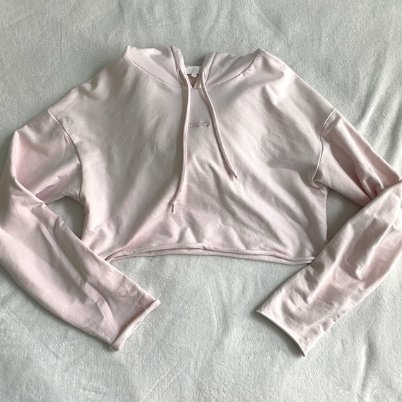 Meshki Cropped Hoodie Baby Pink - Picture 2 of 2